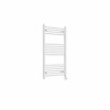 Bergen 1000 x 600mm Straight White Thermostatic Touch Control Electric Heated Towel Rail