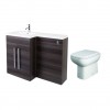 Calm Grey Left Hand Combination Vanity Unit with RAK-Origin Toilet & Soft Close Seat & Concealed Cistern - 1100mm