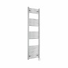 Fjord 1600 x 500mm Curved Chrome Thermostatic Wifi Control Electric Heated Towel Rail
