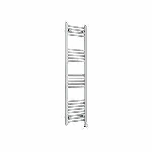 Bergen 1400 x 400mm Straight Chrome Thermostatic Touch Control Electric Heated Towel Rail