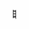 Bergen 600 x 300mm Straight Black Thermostatic Touch Control Electric Heated Towel Rail