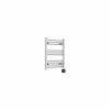 Bergen 600 x 500mm Straight Chrome Thermostatic Wifi Control Electric Heated Towel Rail