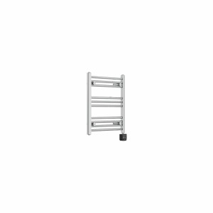 Bergen 600 x 500mm Straight Chrome Thermostatic Wifi Control Electric Heated Towel Rail