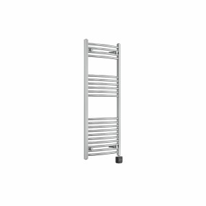 Fjord 1200 x 500mm Curved Chrome Thermostatic Wifi Control Electric Heated Towel Rail