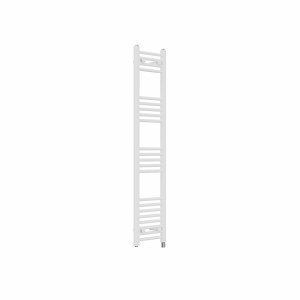 Bergen 1400 x 300mm Straight White Prefilled Electric Heated Towel Rail