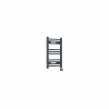 Bergen 600 x 400mm Straight Anthracite Thermostatic Touch Control Wifi Electric Heated Towel Rail