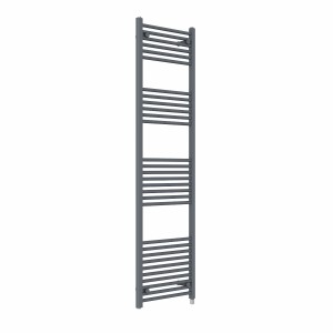 Bergen 1800 x 500mm Straight Anthracite Prefilled Electric Heated Towel Rail