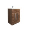 Calm Walnut 600mm Freestanding Vanity Unit & Basin