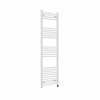 Bergen 1600 x 500mm Straight White Prefilled Electric Heated Towel Rail