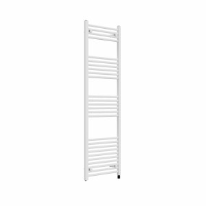 Bergen 1600 x 500mm Straight White Prefilled Electric Heated Towel Rail