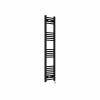 Bergen 1400 x 300mm Straight Black Thermostatic Touch Control Electric Heated Towel Rail