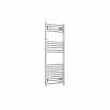 Bergen 1200 x 500mm Straight Chrome Prefilled Electric Heated Towel Rail