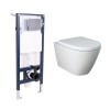 RAK-Resort Wall Hung Toilet and Soft Close Seat & Frame with Cistern