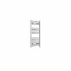 Fjord 800 x 400mm Curved Chrome Prefilled Electric Heated Towel Rail