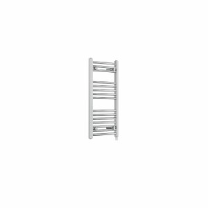 Fjord 800 x 400mm Curved Chrome Prefilled Electric Heated Towel Rail