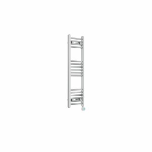 Bergen 1000 x 300mm Straight Chrome Thermostatic Touch Control Wifi Electric Heated Towel Rail