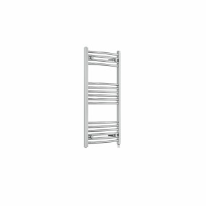 Fjord 1000 x 500mm Curved Chrome Prefilled Electric Heated Towel Rail