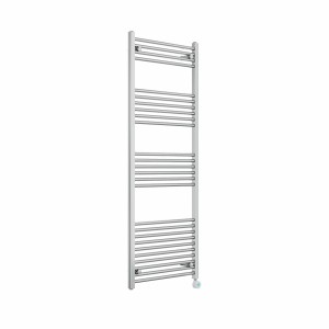 Bergen 1600 x 600mm Straight Chrome Thermostatic Touch Control Wifi Electric Heated Towel Rail