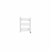 Bergen 600 x 600mm Straight White Thermostatic Touch Control Electric Heated Towel Rail