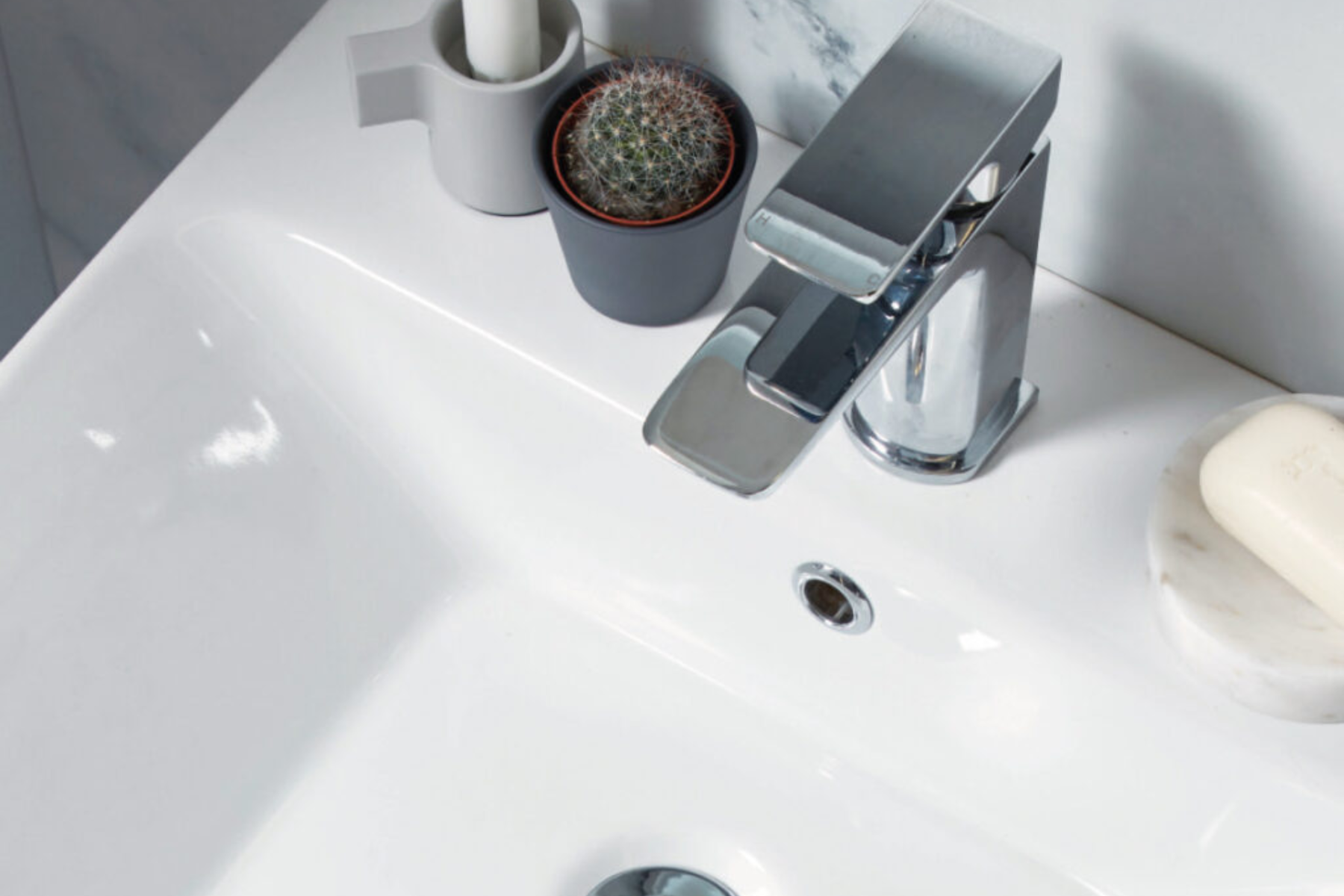 Stylish Modern Cloakroom Tap In Home Setting